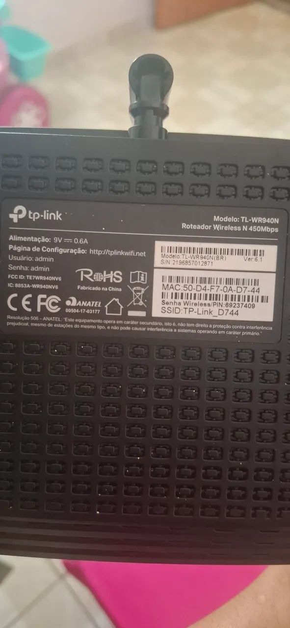 Roteador TP-Link acompanha cabo de rede  - Foto 5