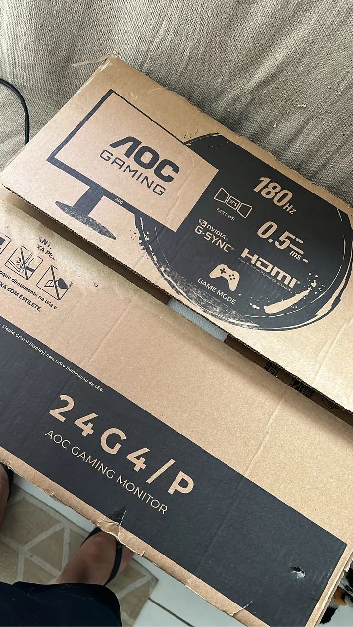 Monitor Gamer Aoc 24", 180hz, 0.5ms e Fast IPS - Foto 2