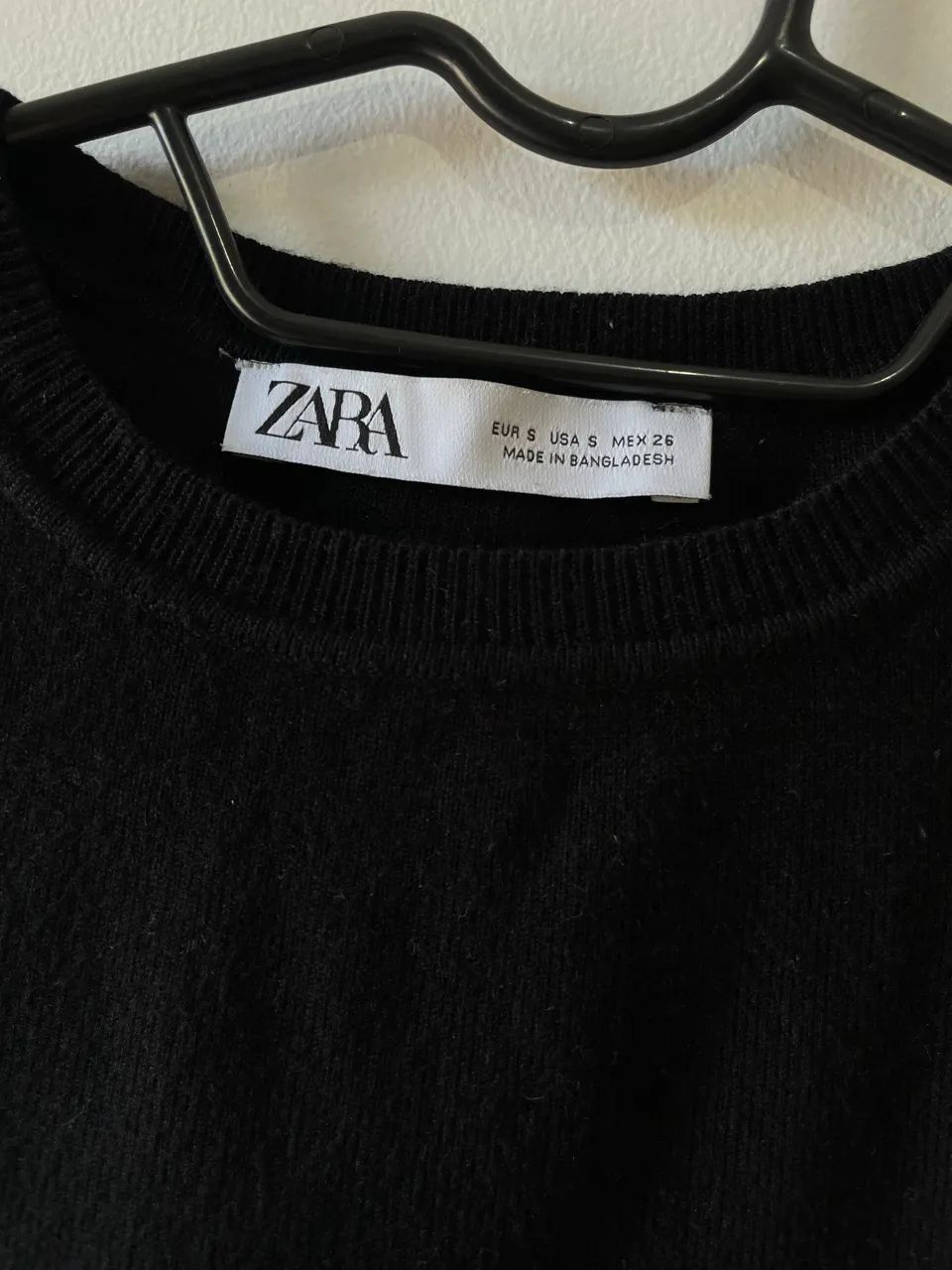 Cropped preto Zara tamanho P - Foto 2