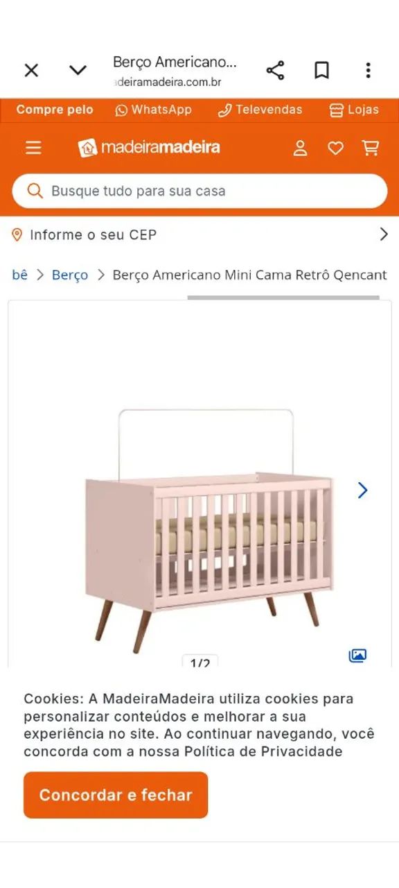 Berço com colchão  - Foto 2