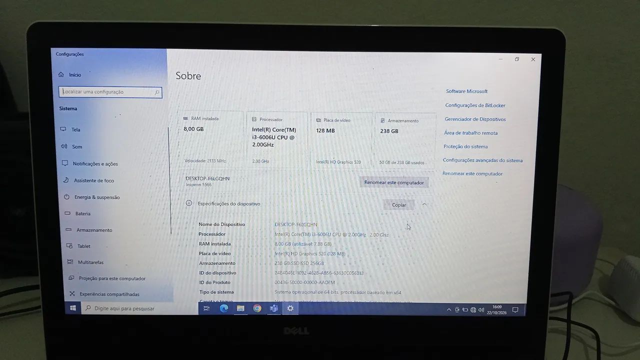 Notebook Dell RAM+SSD  - Foto 3