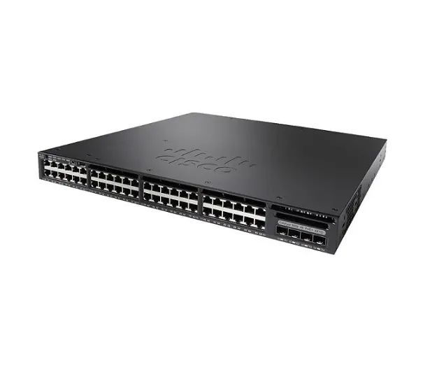Switch Cisco Catalyst 3650 48Portas 10/100/1000 e uplinks 2x10G SFP+ L3