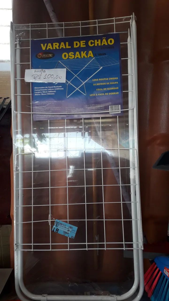 Varal de chão com abas 
