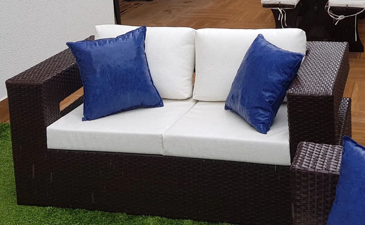 Sofa fibra sintética , couro náutico - Foto 3