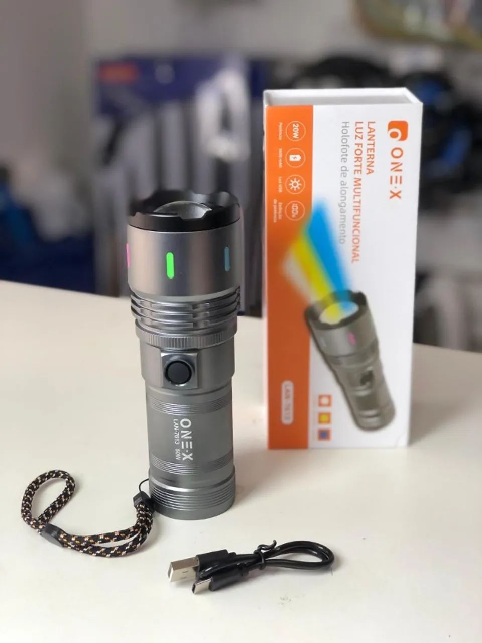 LANTERNA LUZ FORTE ONE-X LAN-7613 - Foto 3