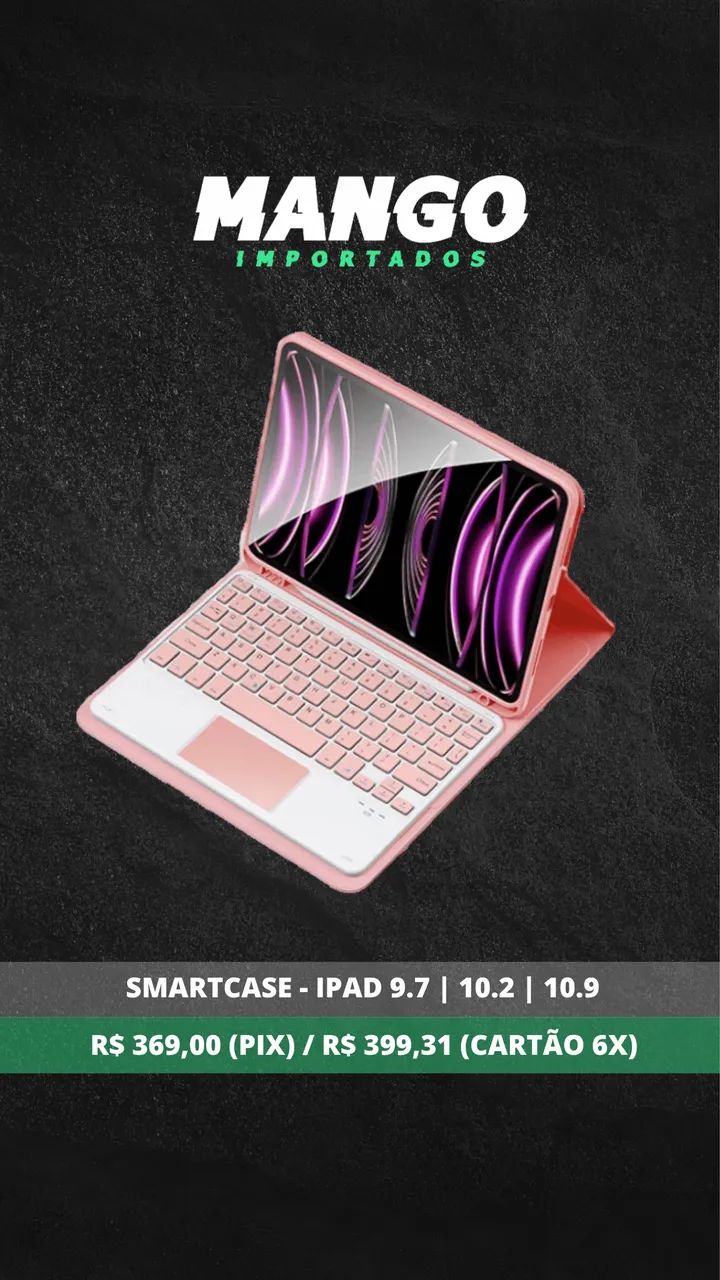Capa com Teclado para iPads 10 e 11  - Foto 2