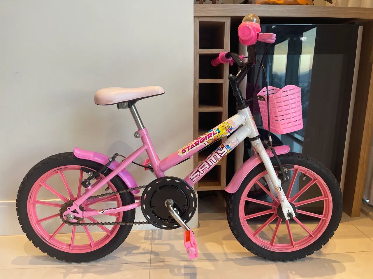 Bicicleta Infantil Aro 16 rosa - Foto 2