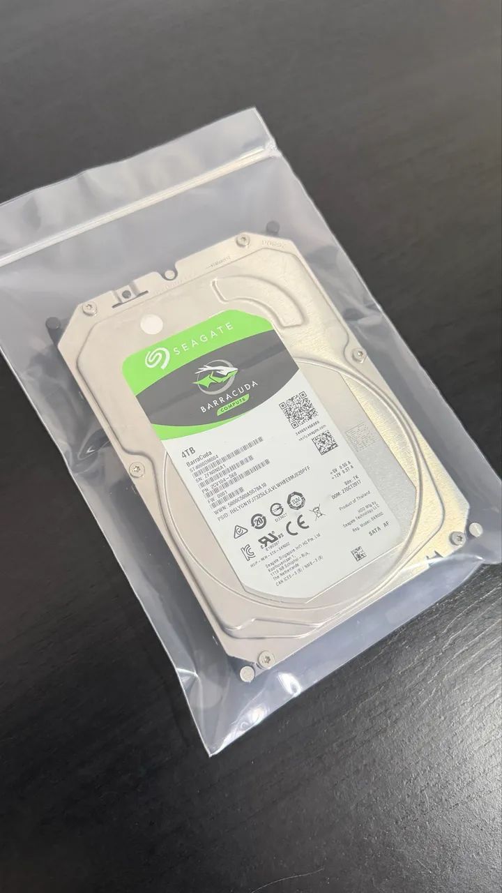 Hd 4tb 3.5 Seagate (Também temos de 500gb e 1Tb)