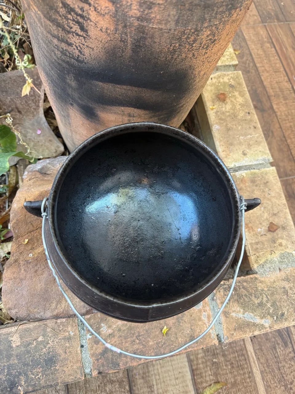 Panela de ferro antiga  - Foto 4