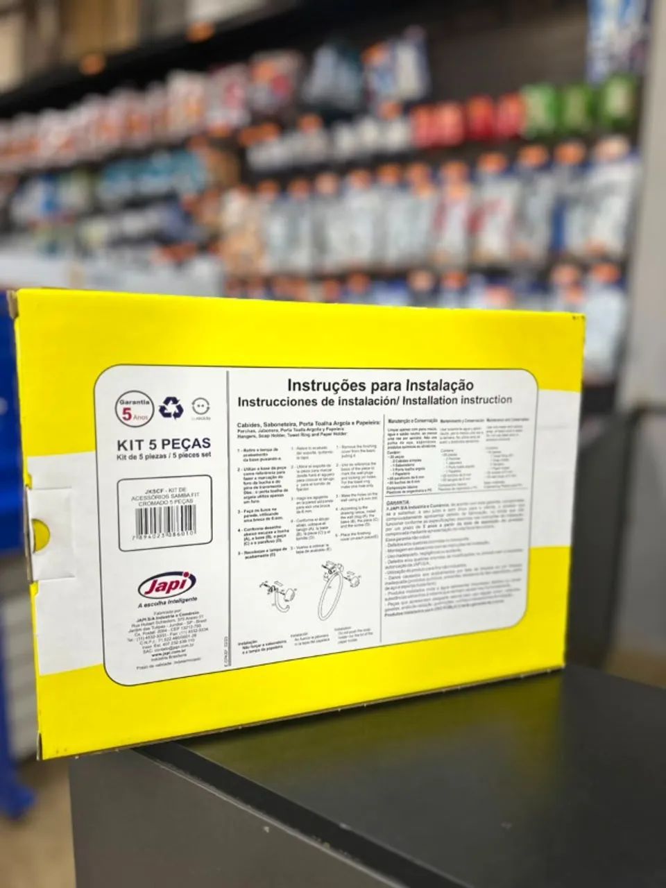 KIT PARA BANHEIRO - JAPI COM 5 PEÇAS  - Foto 4