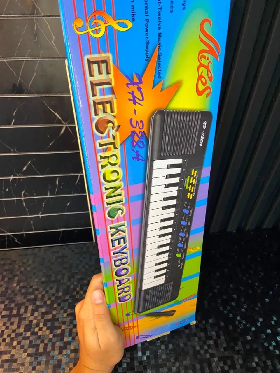 Teclado Infantil Musical 32 Teclas Keys Com Microfone - Foto 4