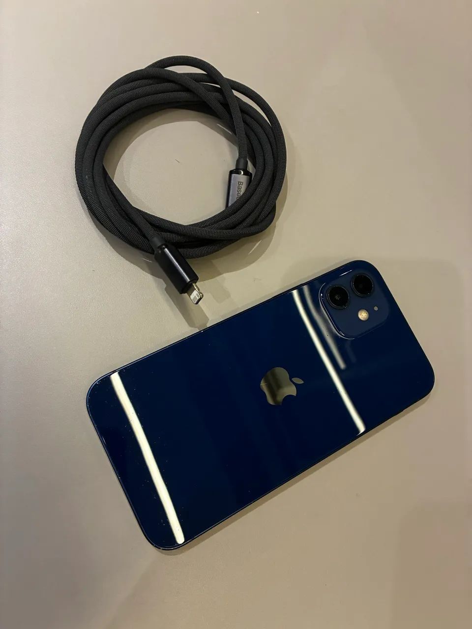 iPhone 12 64Gb Azul + cabo 2M Beasus - Celulares e Smartphones