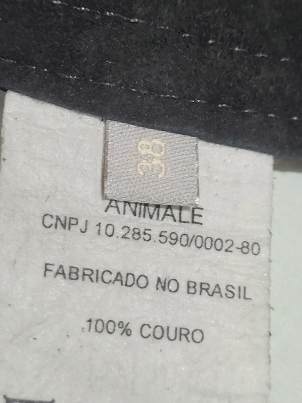 saia animale de couro preta, número 38 - Foto 5