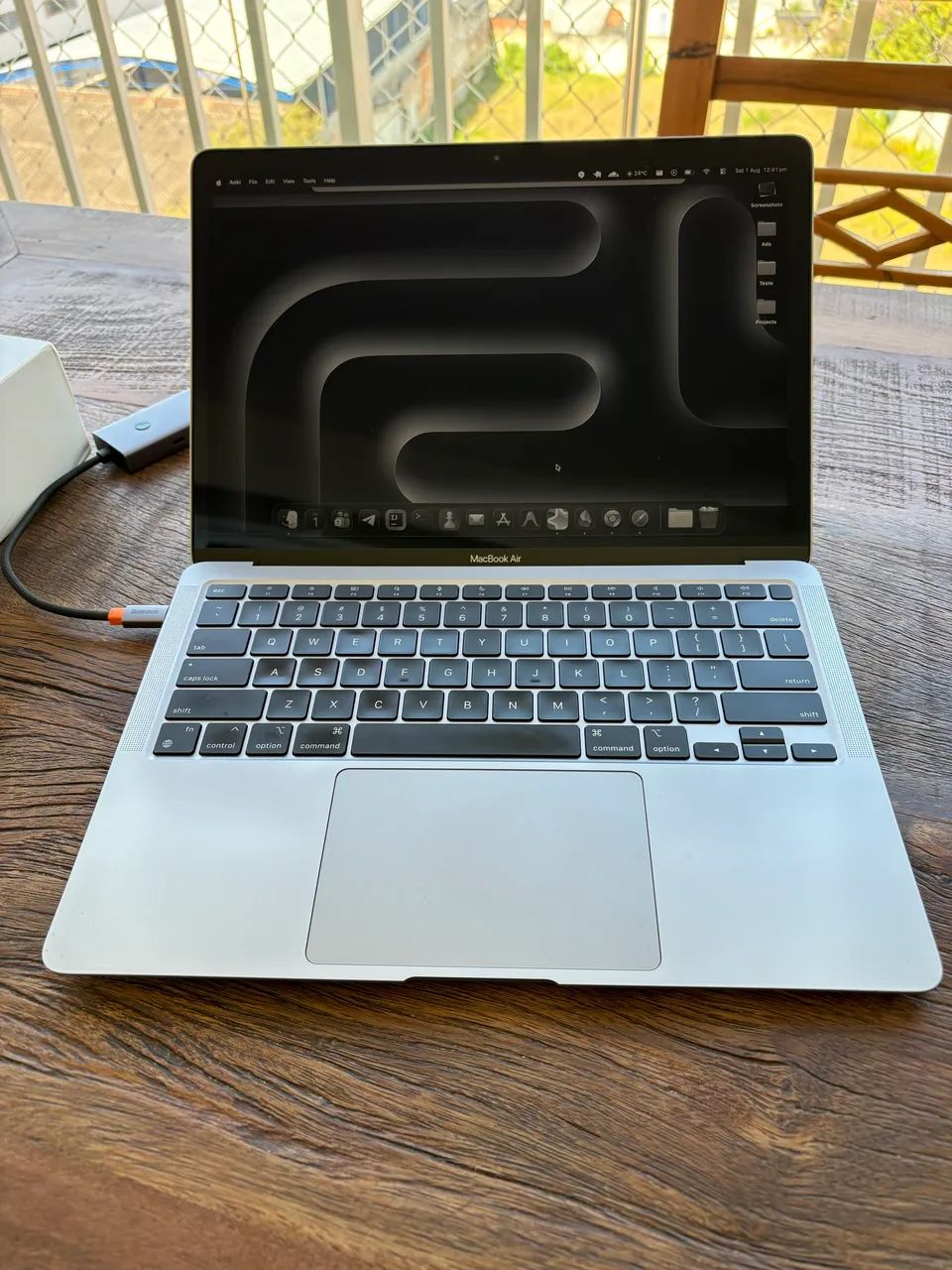 MacBook Air M1 512GB 16GB com HUB Baseus e Extensor de Cabo Apple - Foto 3