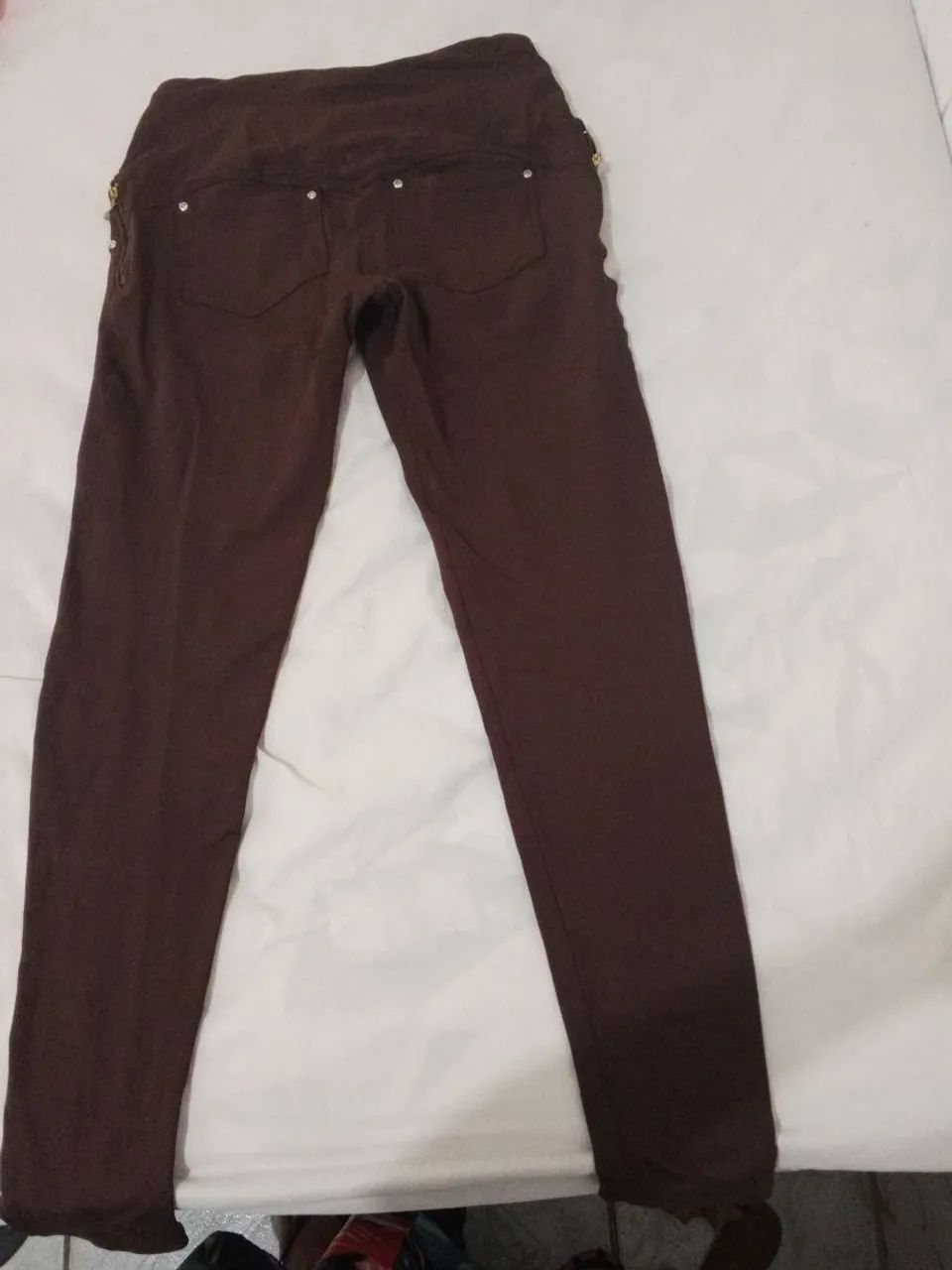 Calça marron poliamida - Foto 2