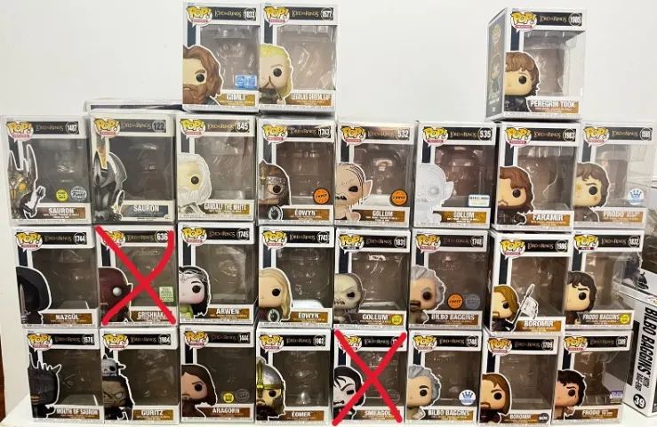 FUNKO POP - CAIXAS E BLISTERS SENHOR DOS ANÉIS