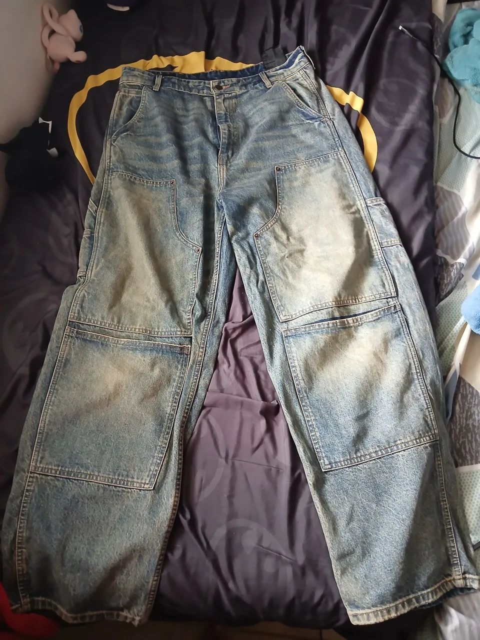 Calca zara carpinteiro baggy