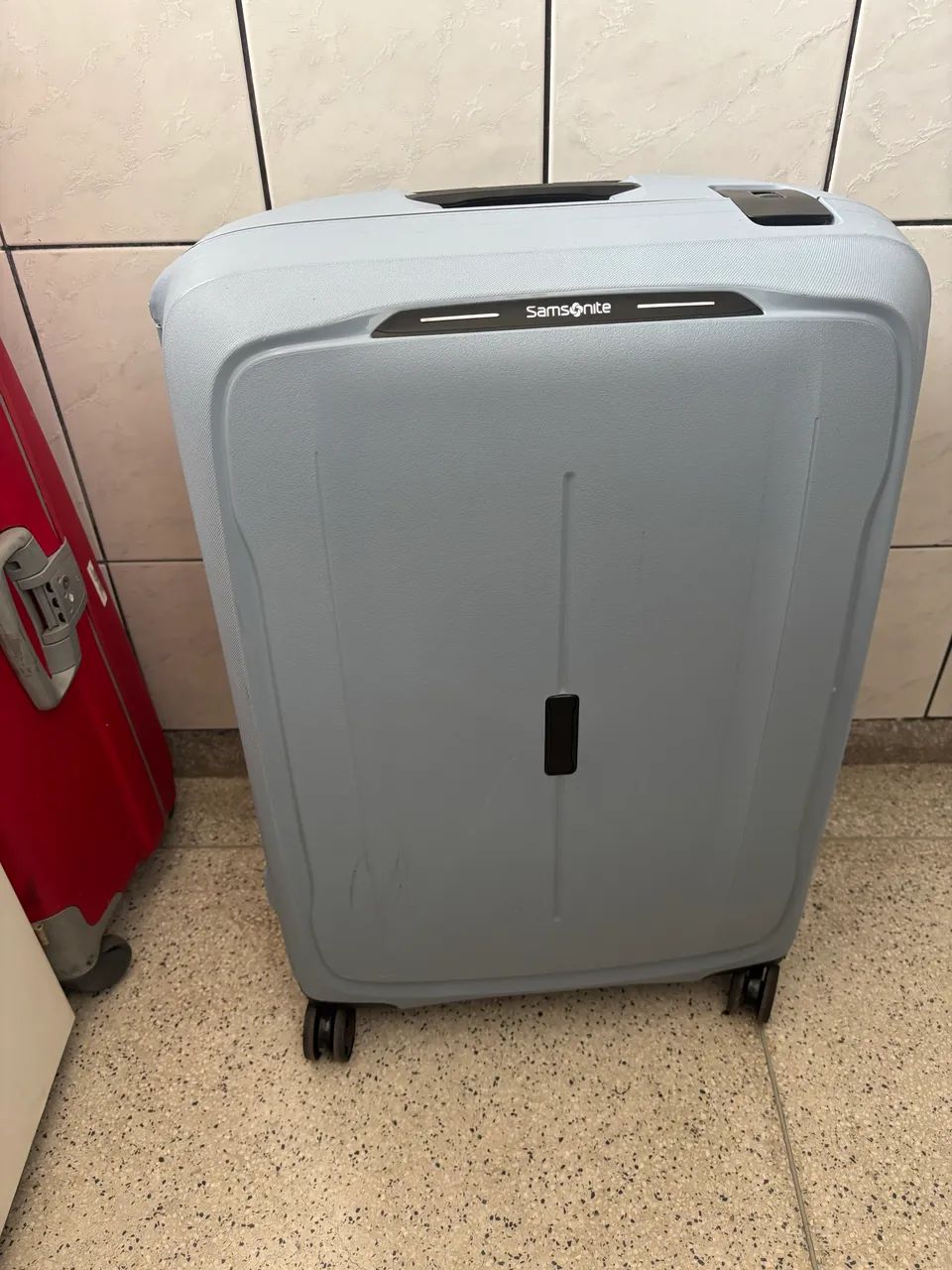 Mala samsonite Rígida 23kg azul claro  - Foto 5