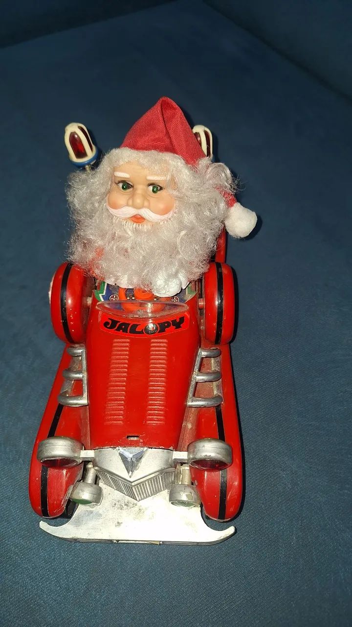 Carrinho Papai noel anos 80 funcionando 