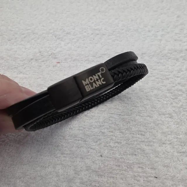 PULSEIRA MASCULINA, FECHO MAGNETICO, COURO, MONTBLANC - Foto 5
