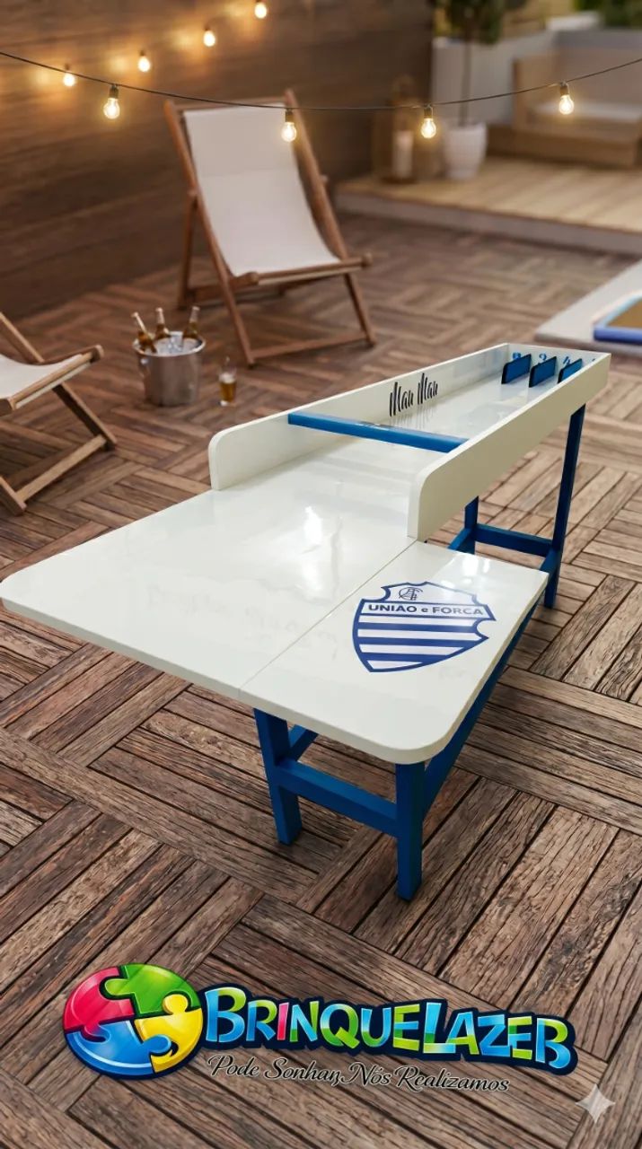 MESA DE BOLACHA (Sjoelbak - holandês)  ( BrinqueLazer ) - Foto 3