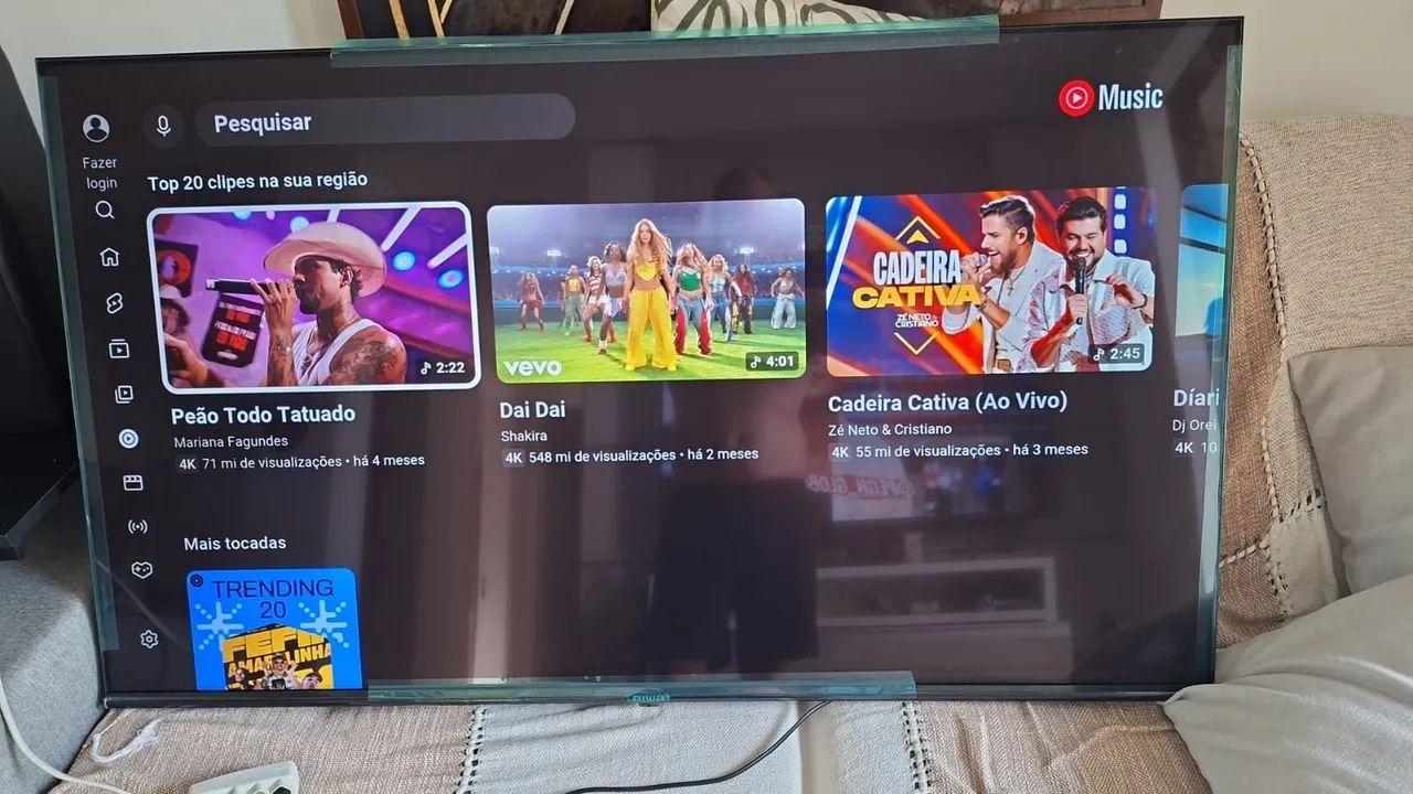 Vendo tv 55 polegadas novo com garantia de loja e nota fiscal 