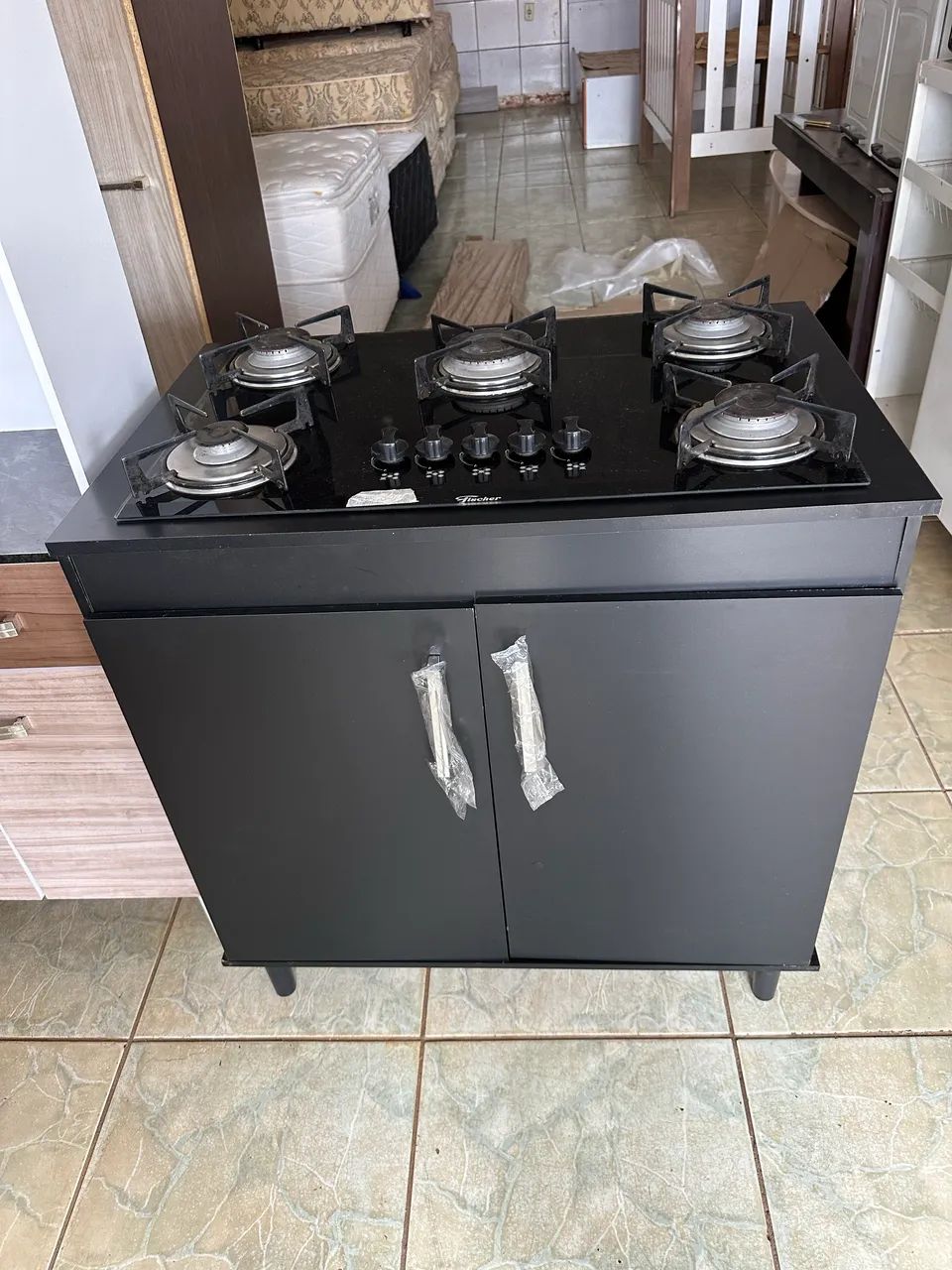 Fogao coktop + balcão 