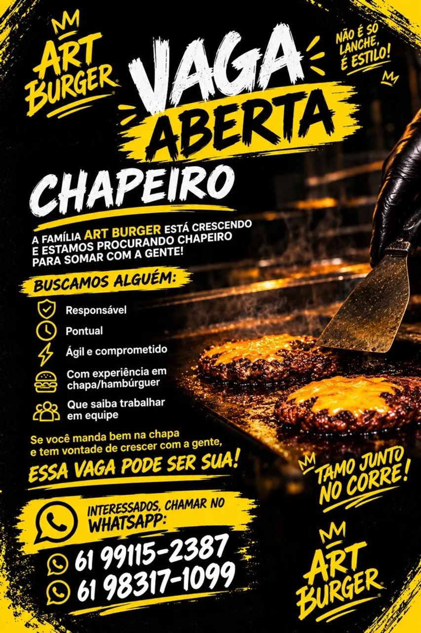 Vaga para chapeiro 