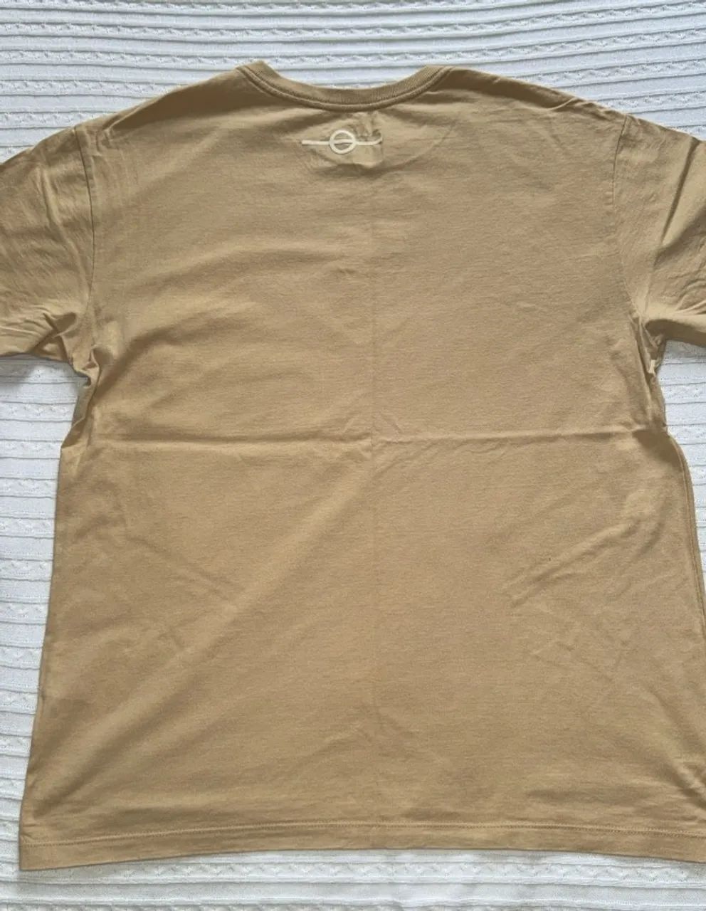 camisa masculina oversize na cor bege - Foto 3