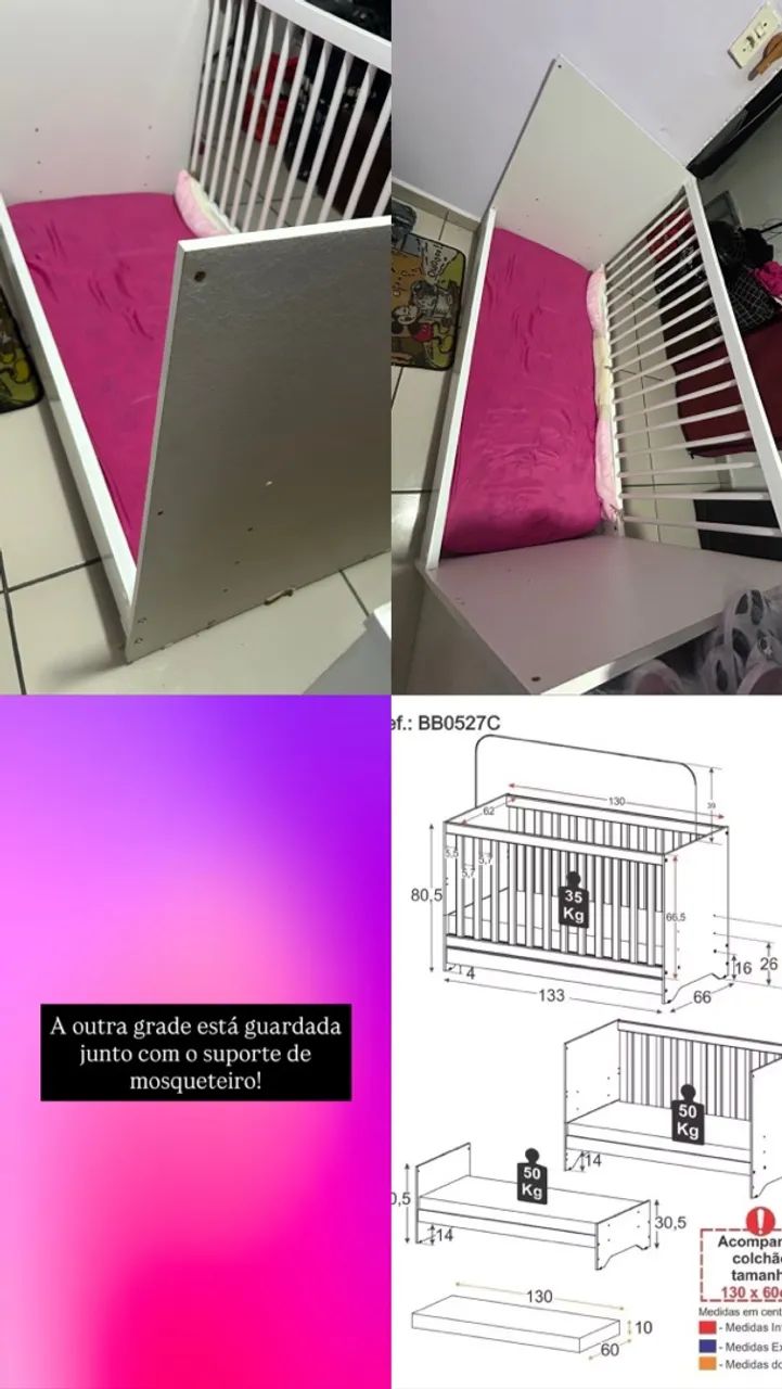 Berço 3 em 1