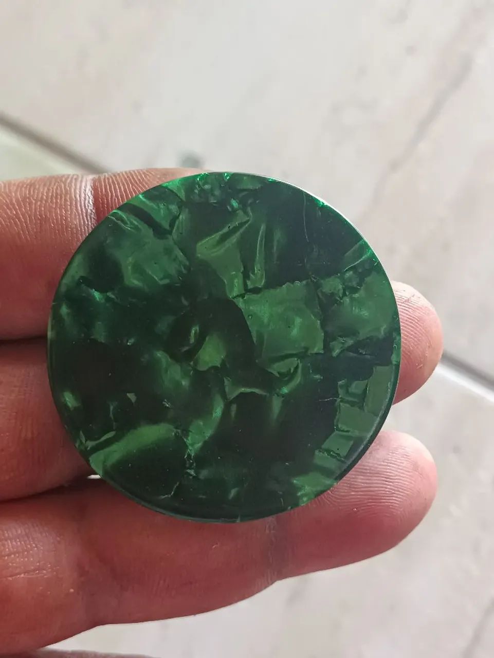 Palheta rígida verde jogo de botão  - Foto 4
