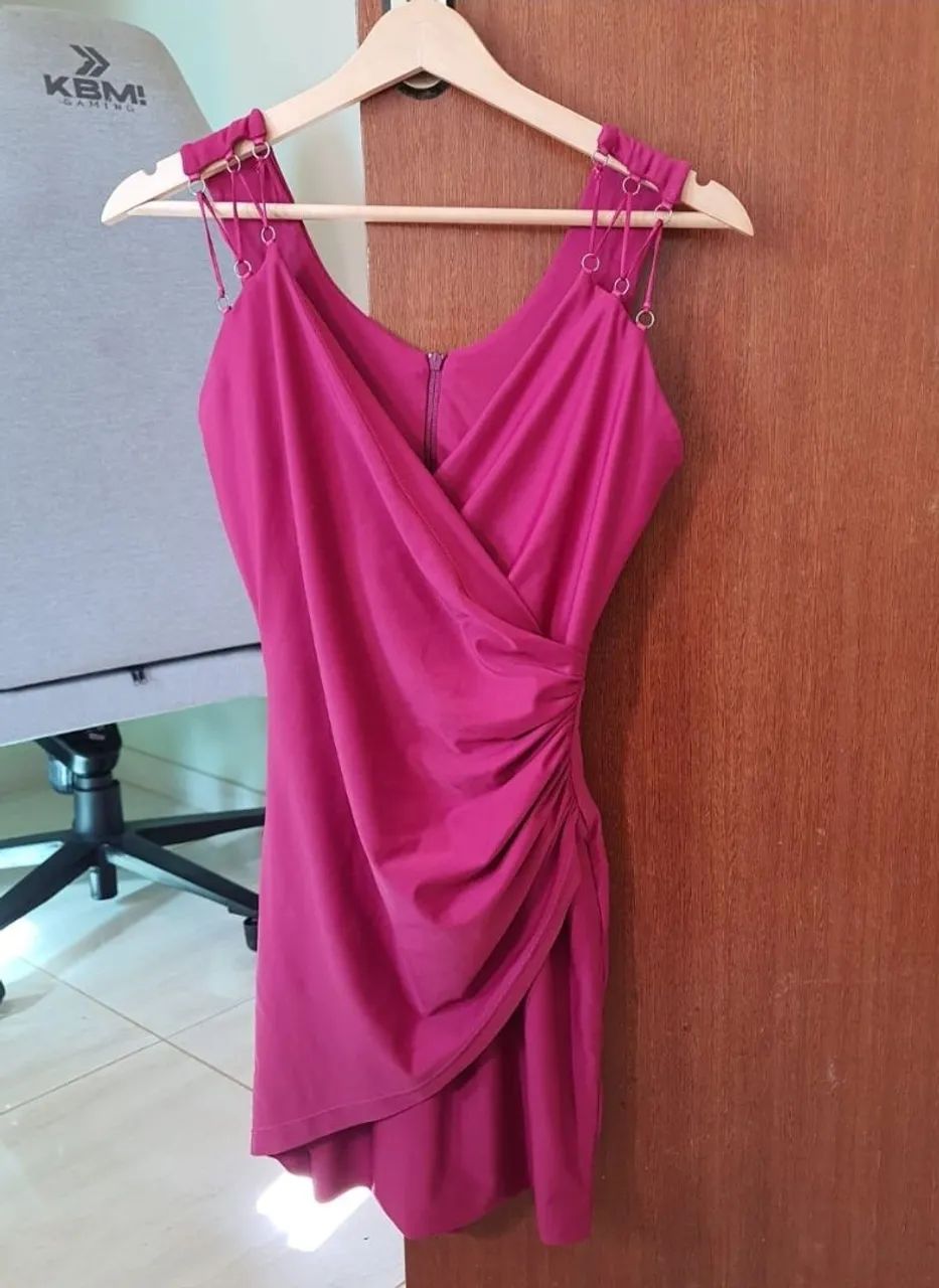 Lote 2 vestidos  viscose com forro, veste pp/ p 36