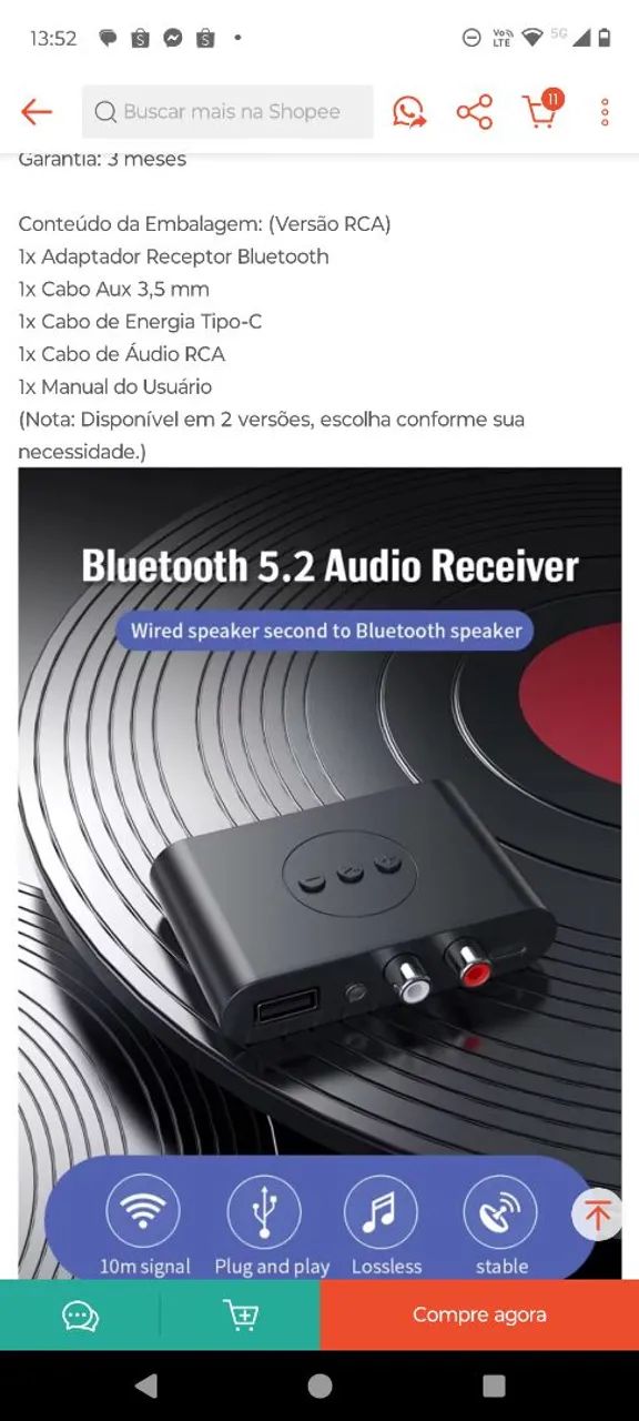 Transforme seu antigo em Bluetooth 5.3  - Foto 3