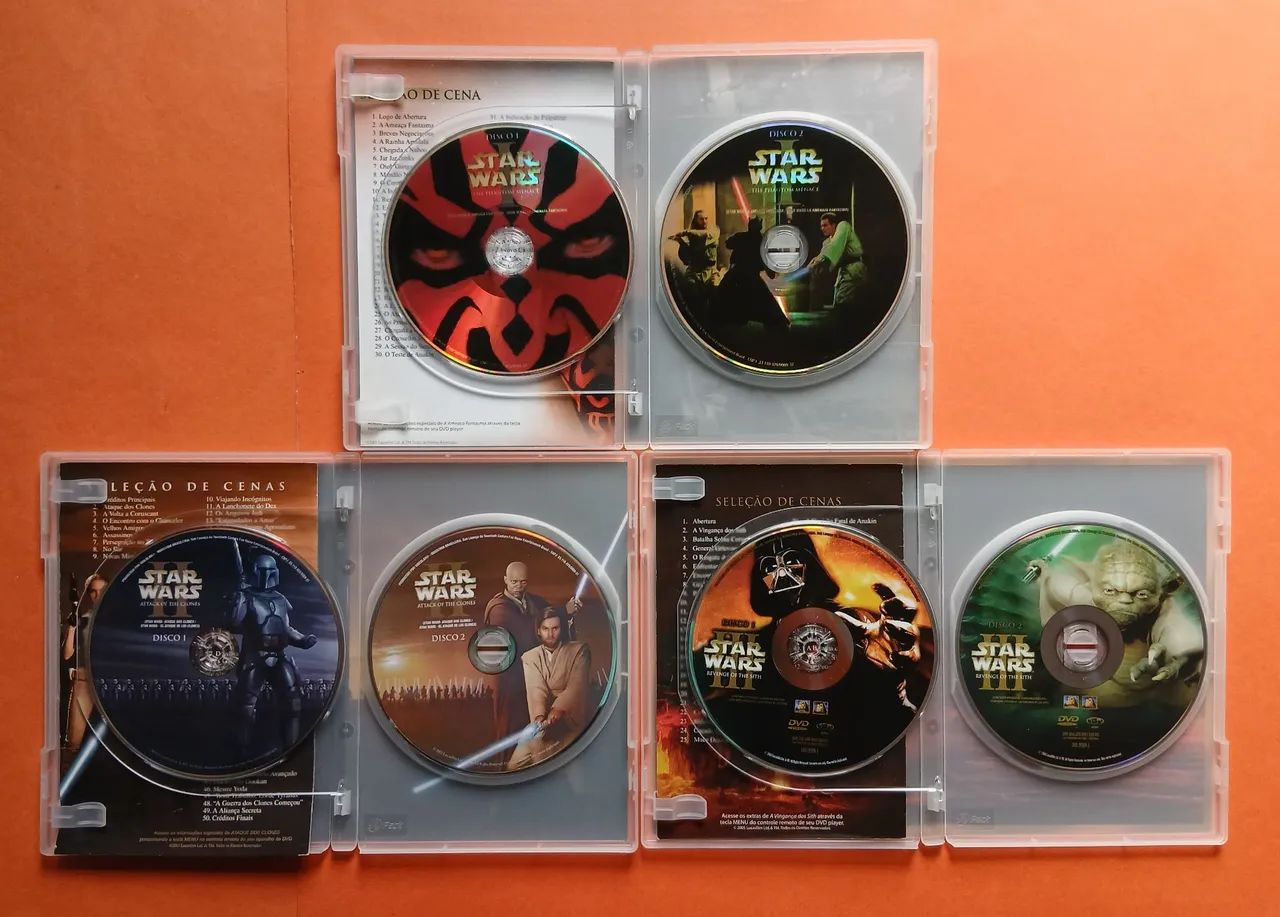Dvd Coleção Star Wars - 10 Discos (Encartes) - Foto 4