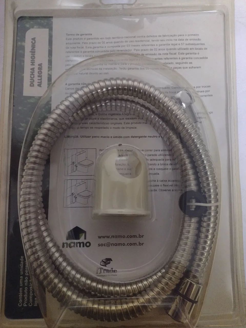 Ducha higiênica Allegra Namo completa com registro  - Foto 4