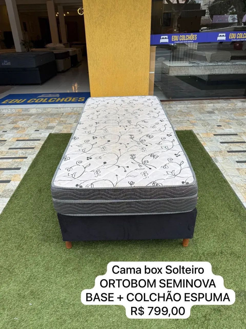 Cama box Solteiro ORTOBOM SEMINOVO TOP - ENTREGAMOS 