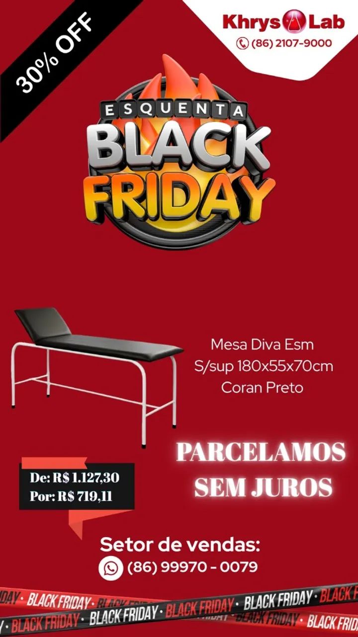 MESA DIVA ESM S/SUP 180X55X70CM CORAN PRETO