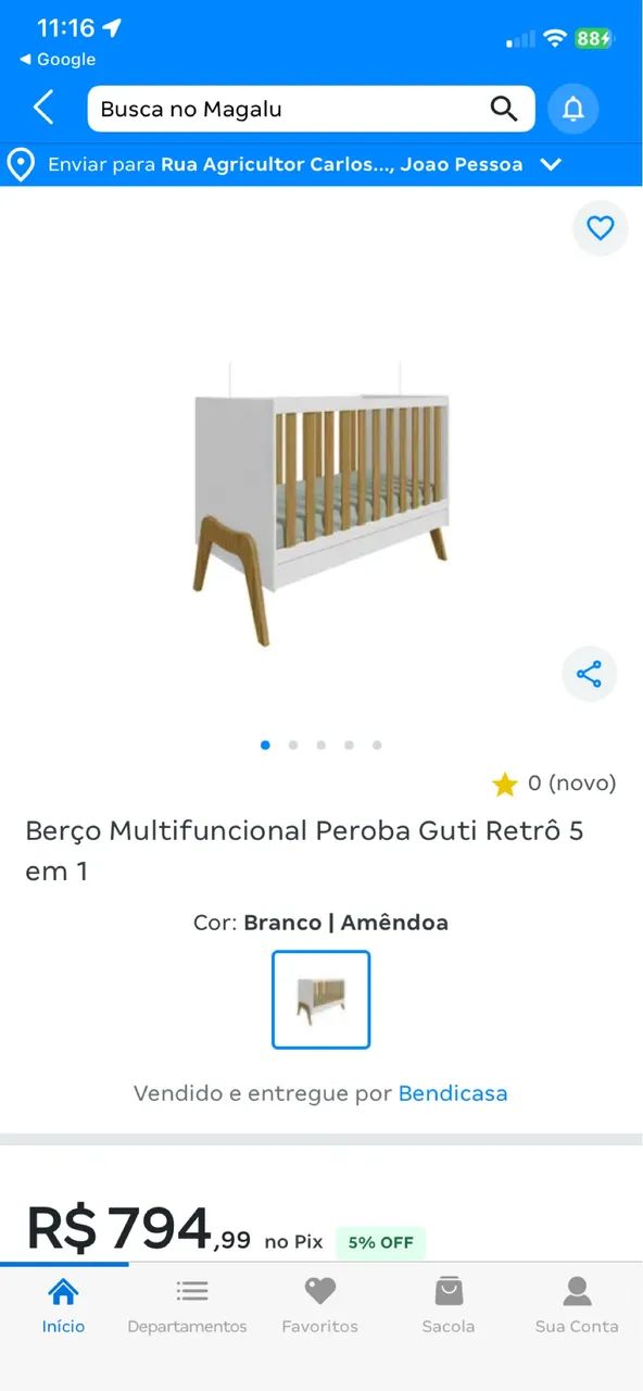 Berço 5 em 1
