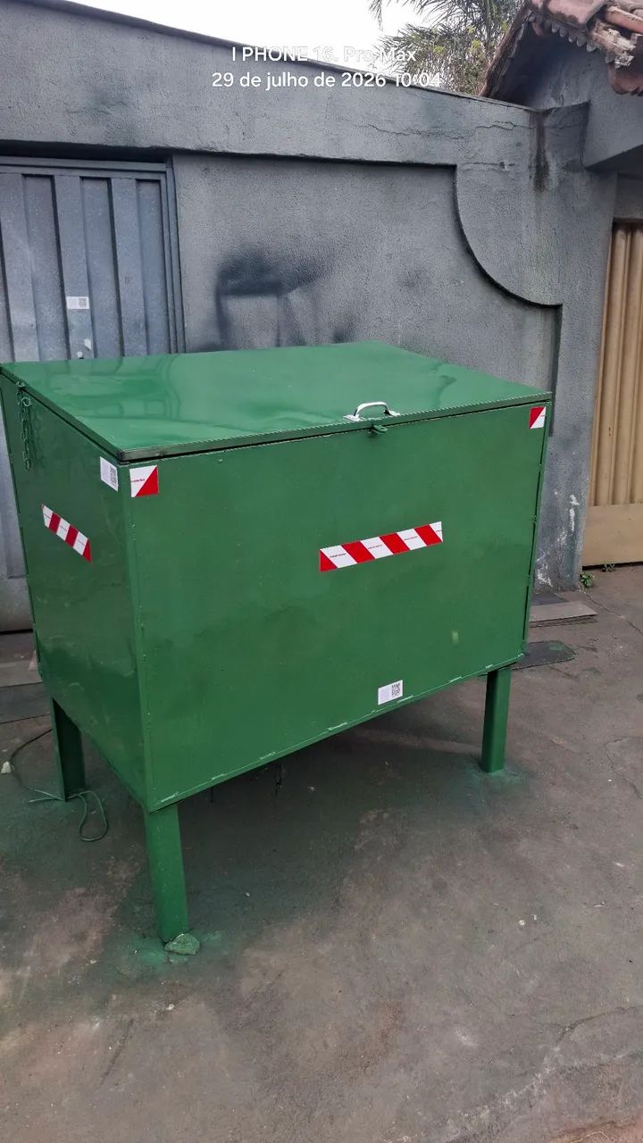Lixeira 1000lts . Toda na chapa 18. - Foto 4