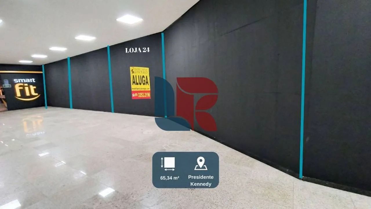 Aluga Loja de 65,34 m² 1º andar do Supermercado Cometa do Presidente Kennedy