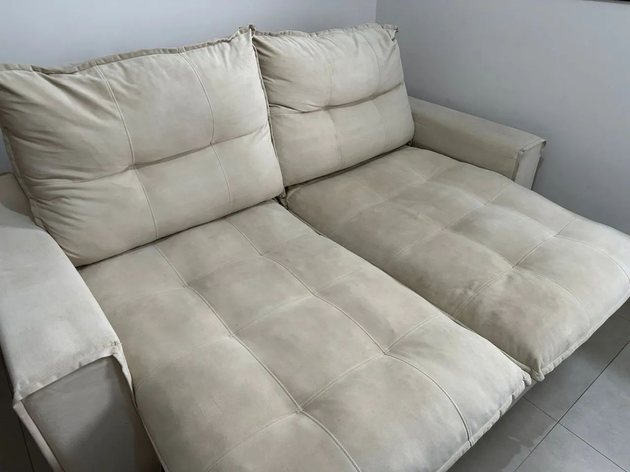 Sofá Retrátil/Reclinável 2,20m Muito Confortável - R$1100 - Foto 3