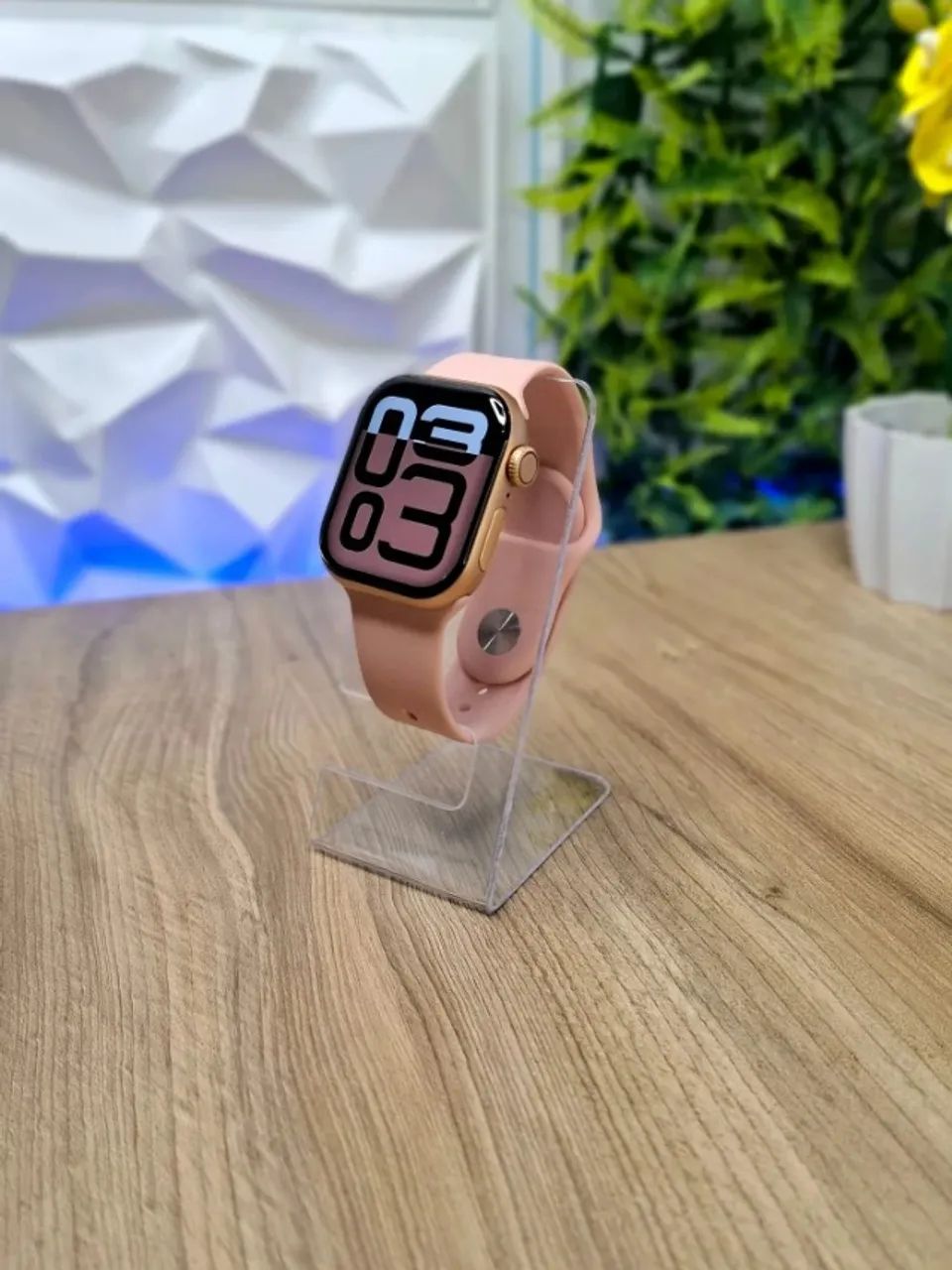 Smartwatch Microwear S11 Rosé com WhatsApp, ChatGPT e Chamadas