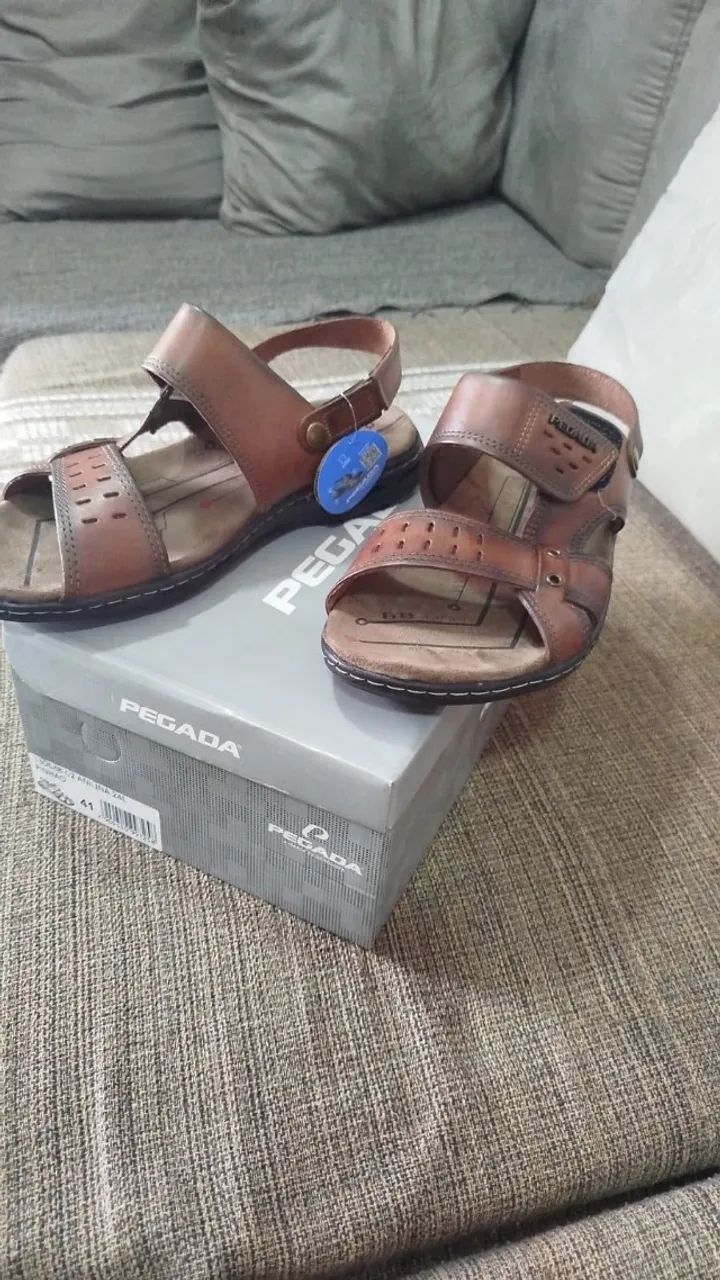 Sandália Masculina Marca Pegada - Foto 2