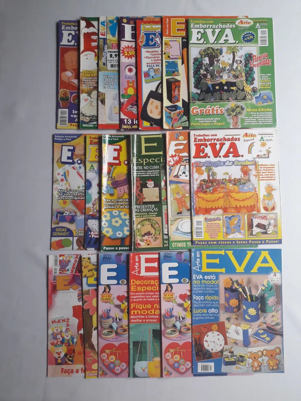 Revistas E.V.A. com moldes