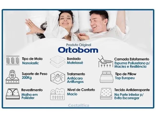 Colchão Ortobom Casal Nanoelastic - Foto 5