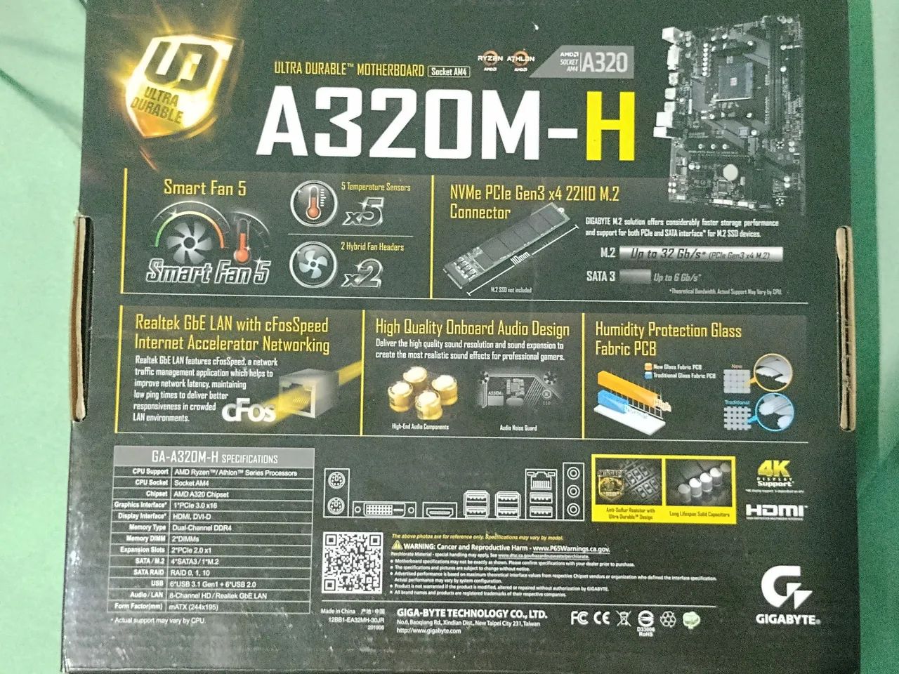Placa Mãe Gigabyte GA-A320M-H - Foto 2