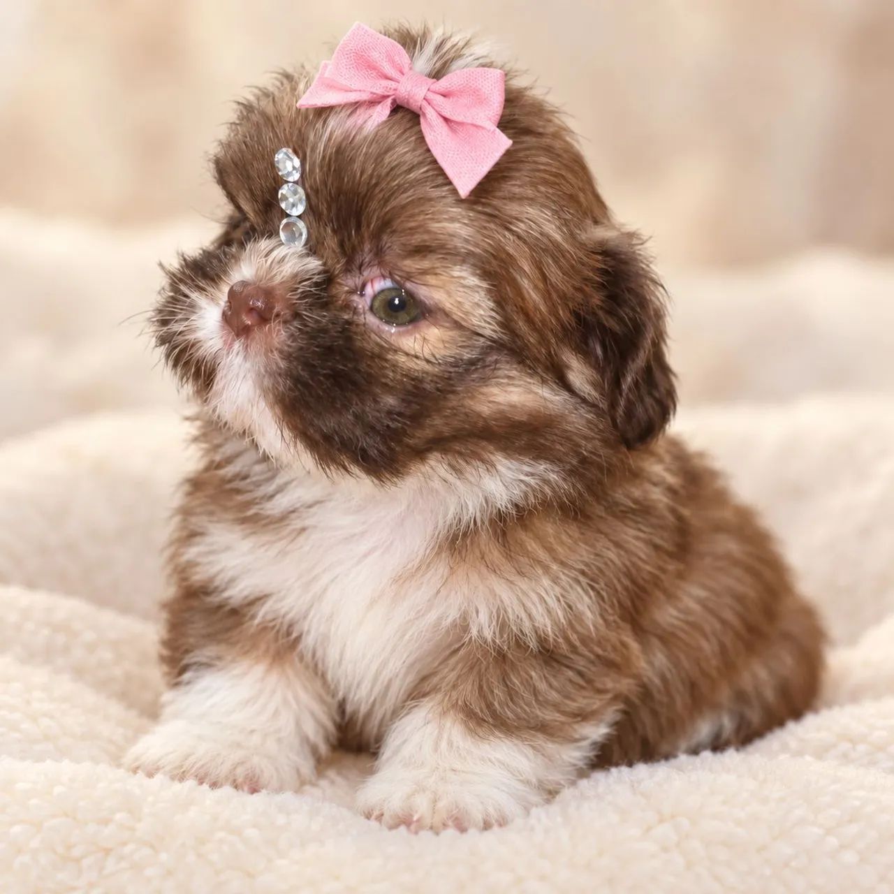 Shih tzu fêmea e macho mini 