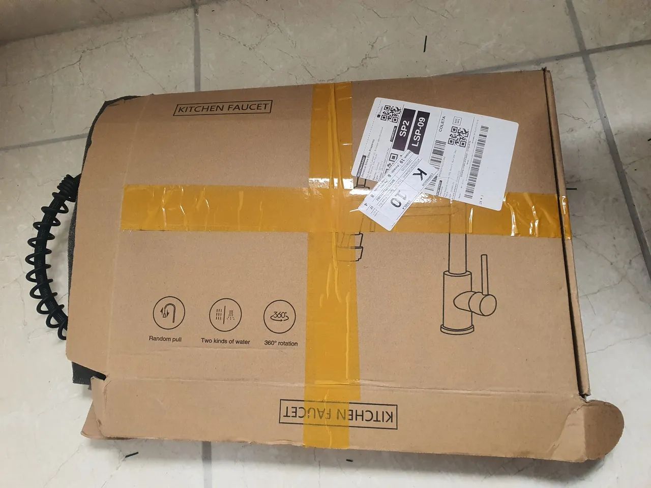 Torneira de cozinha gourmet preta - Foto 4