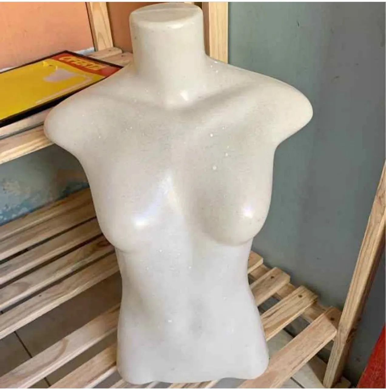 Lote de 9 meio corpo do manequins 