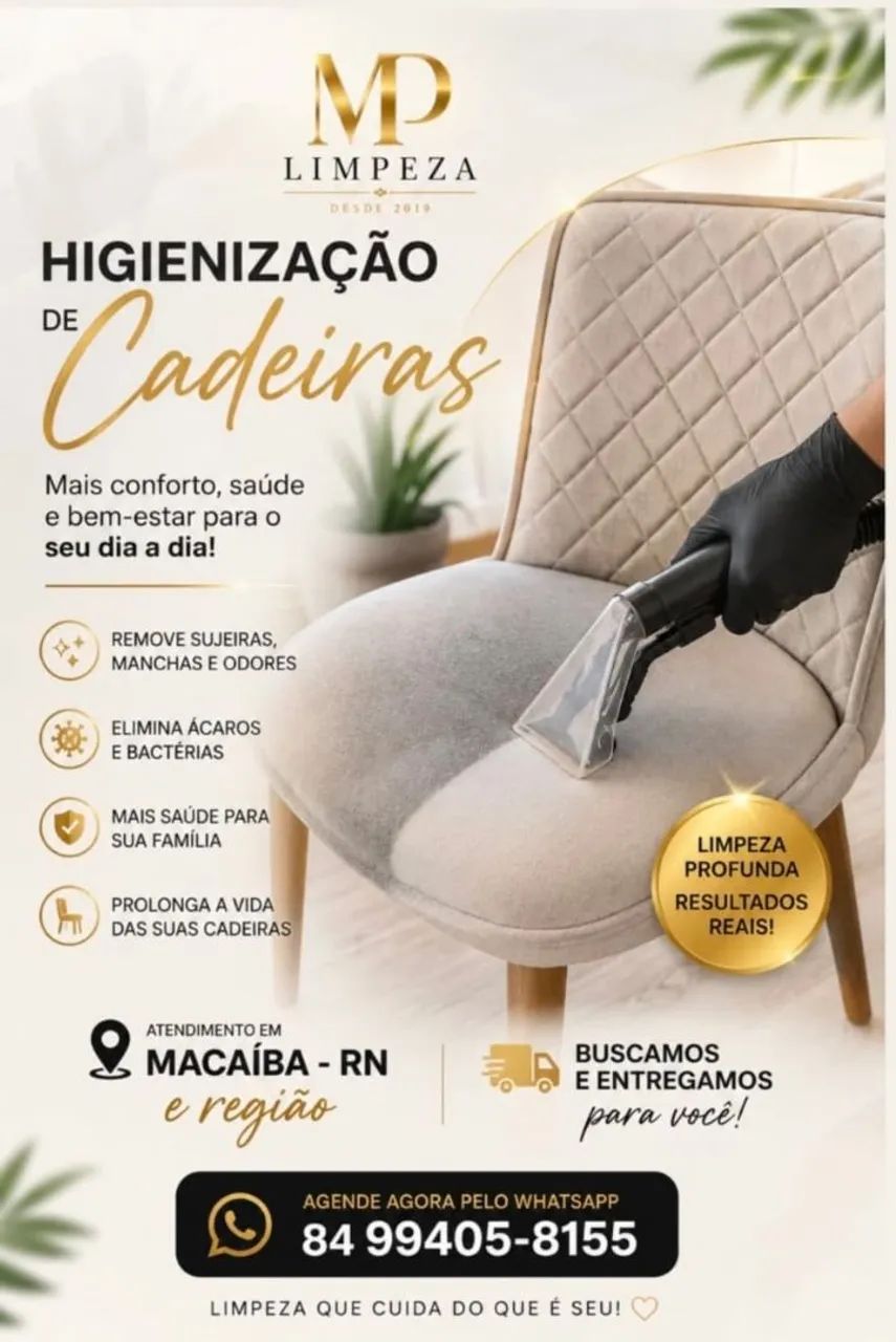 Limpeza e higienização de estofados 